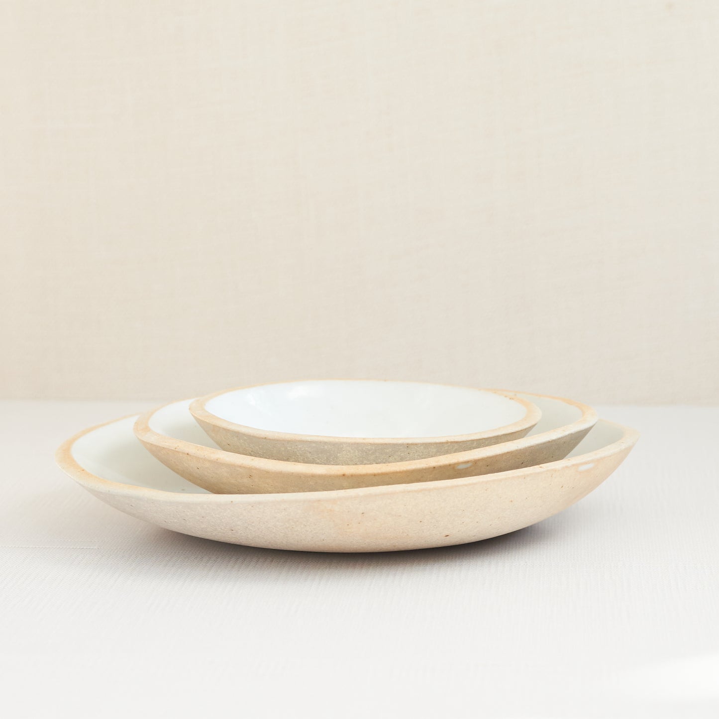 Raw Edge Nesting Bowl Set