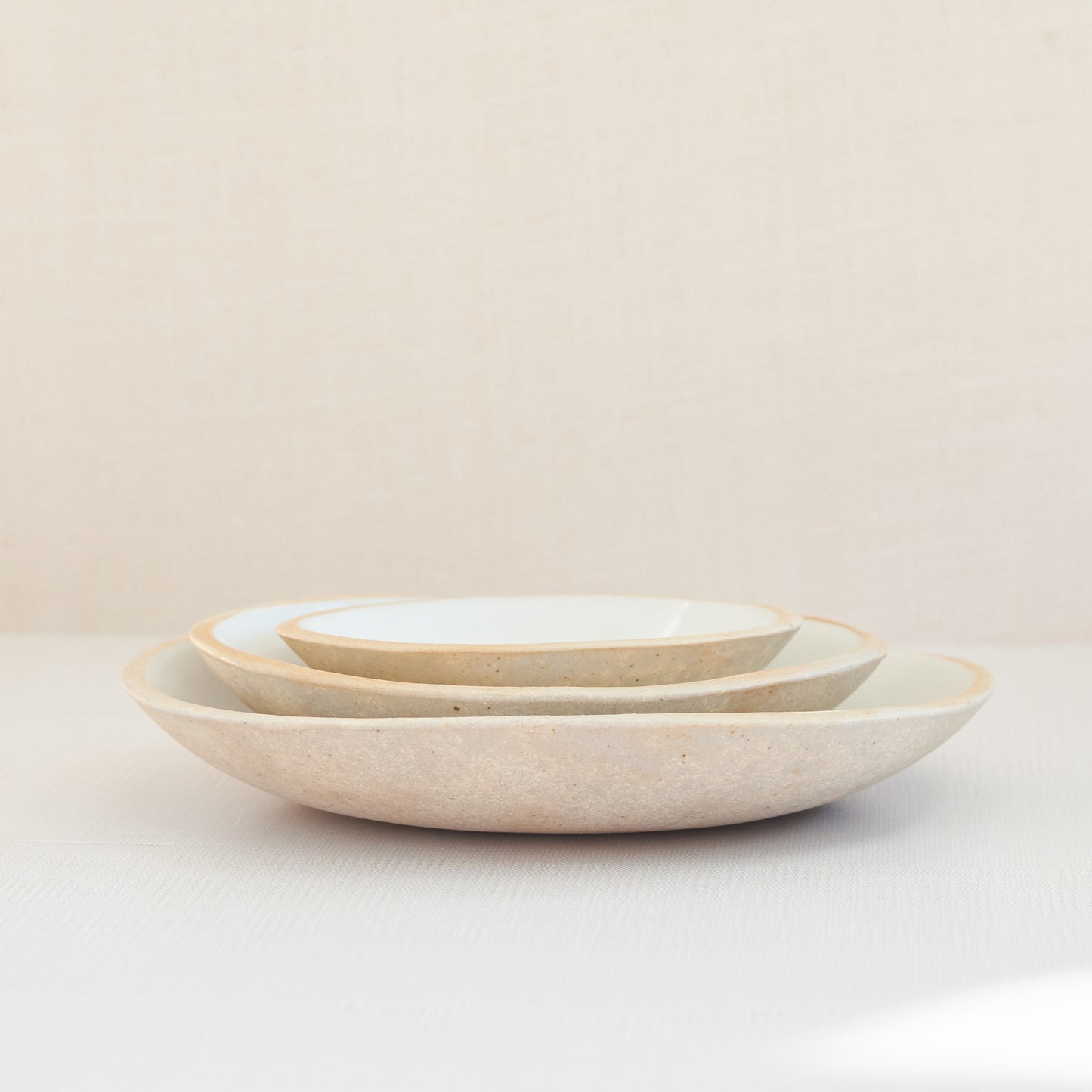 Raw Edge Nesting Bowl Set