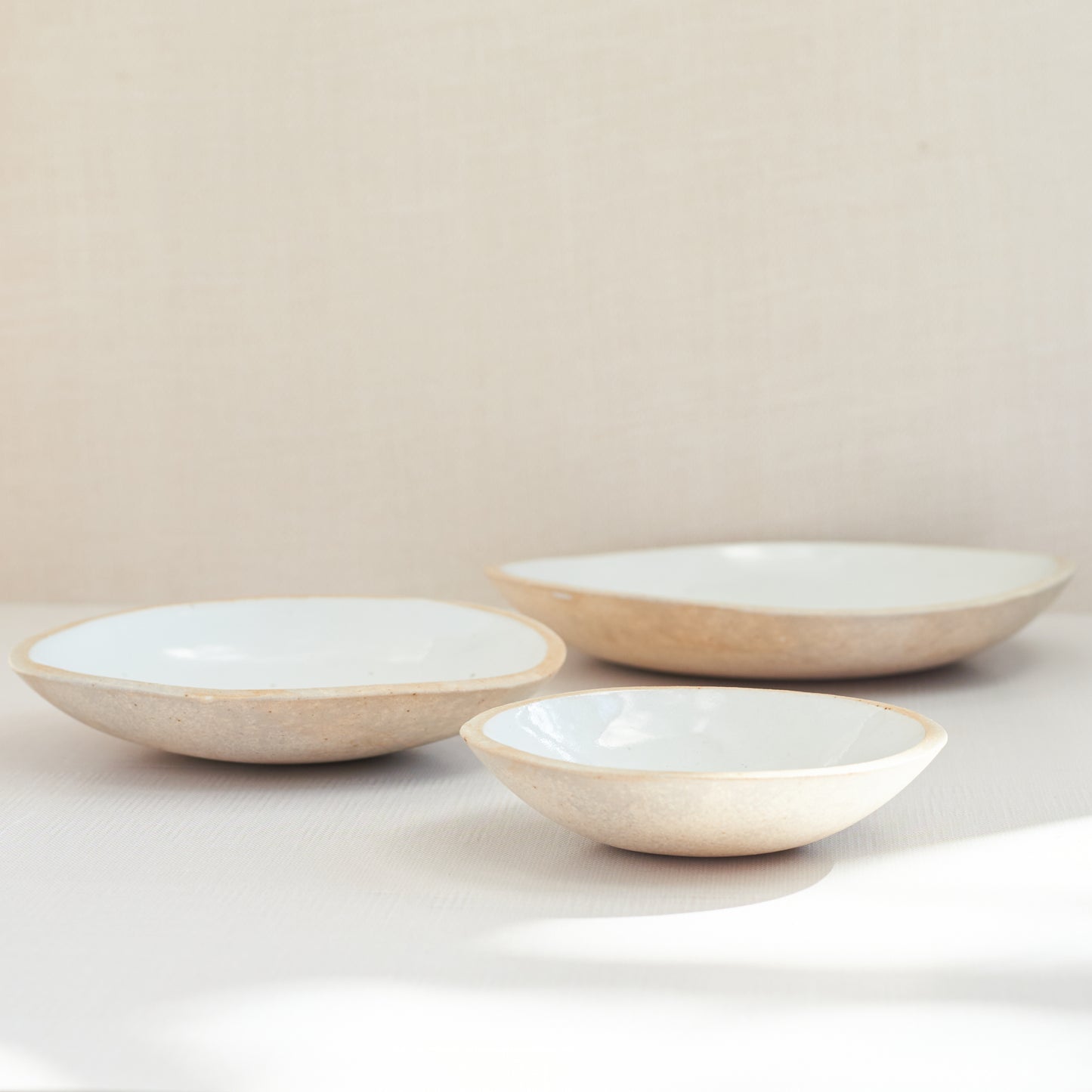 Raw Edge Nesting Bowl Set