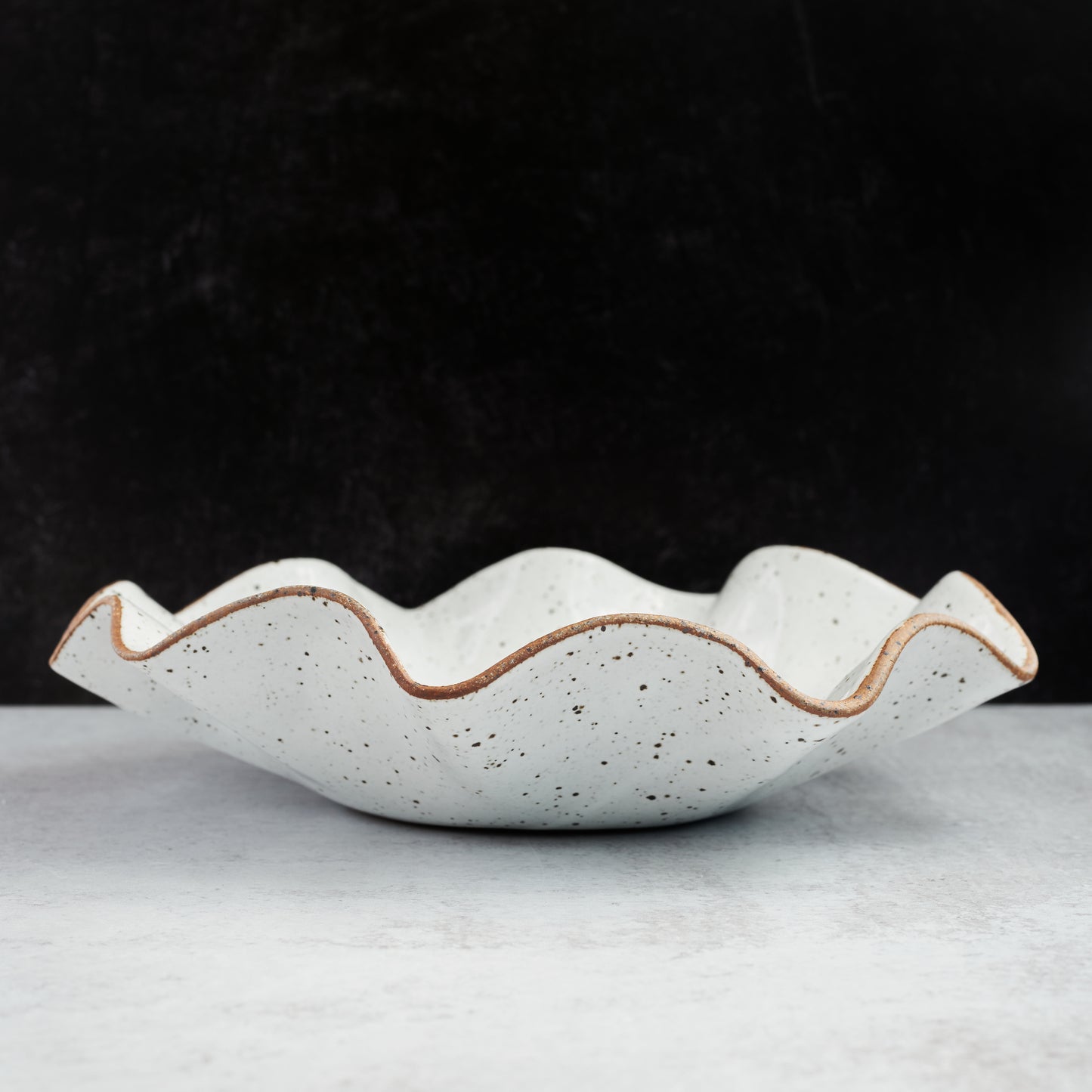 Raw Edge Wave - Serving Bowl