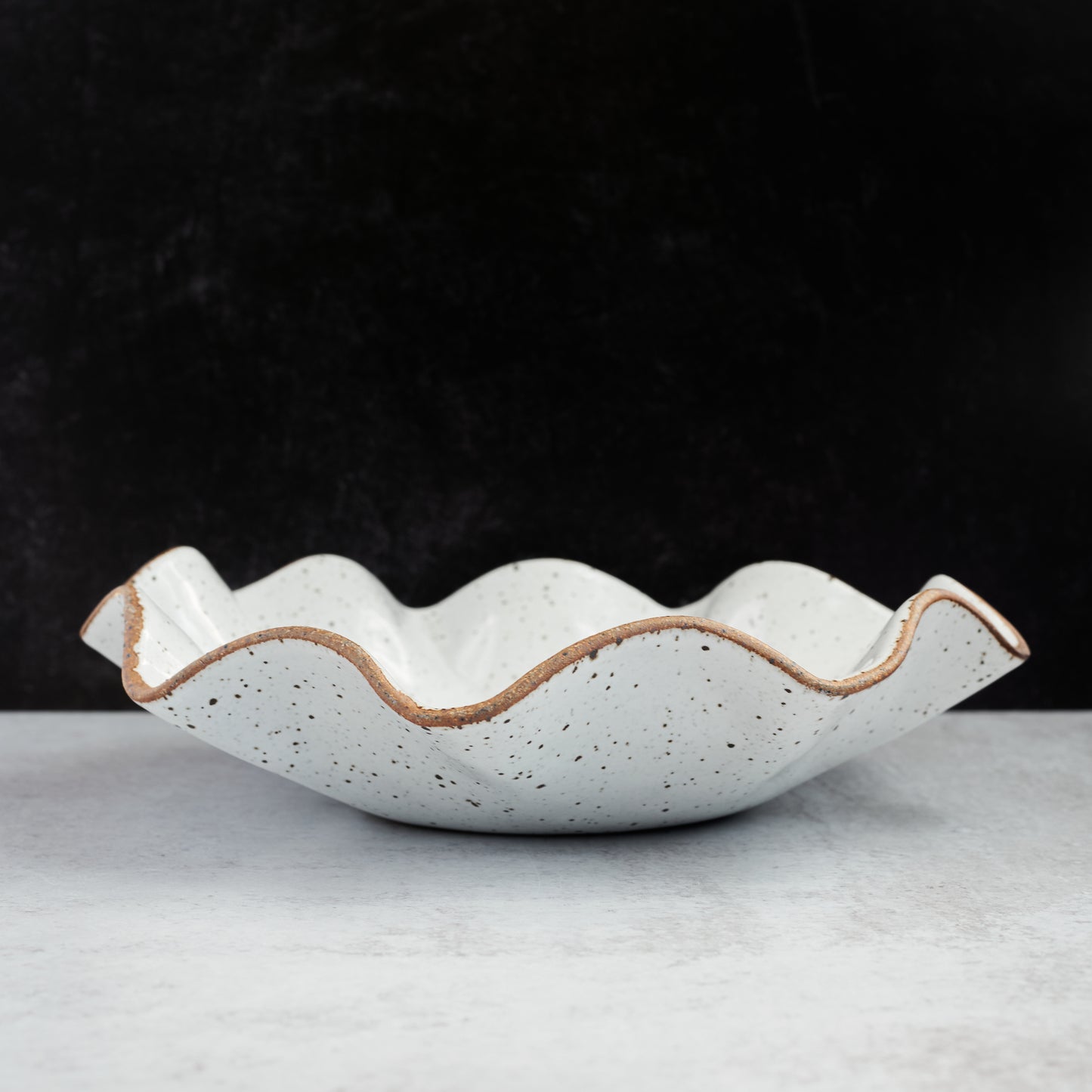 Raw Edge Wave - Serving Bowl