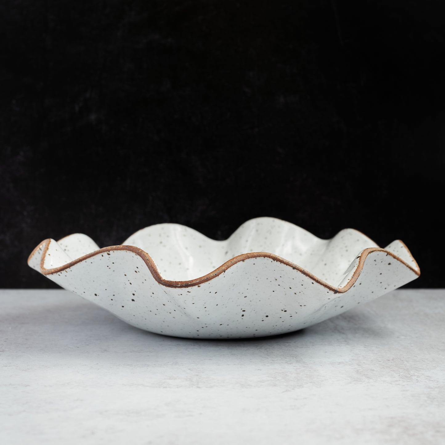 Raw Edge Wave - Serving Bowl